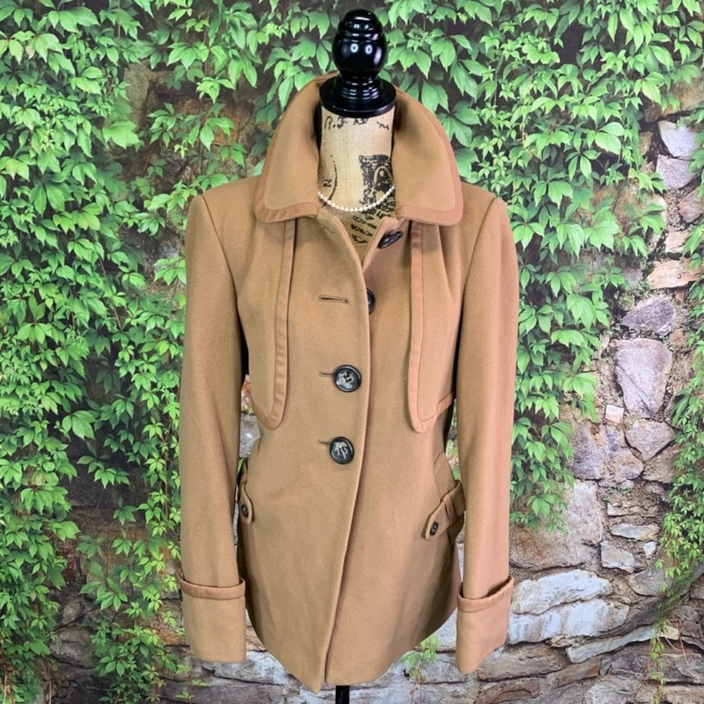 BETTY JACKSON - Wool/Cashmere Car Coat UK 14/ US 10